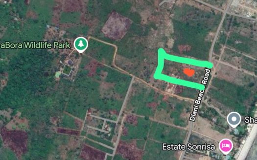 For Sale | 5-Acre Prime Coastal Land | Beach Road, Galu, South Coast Kenya